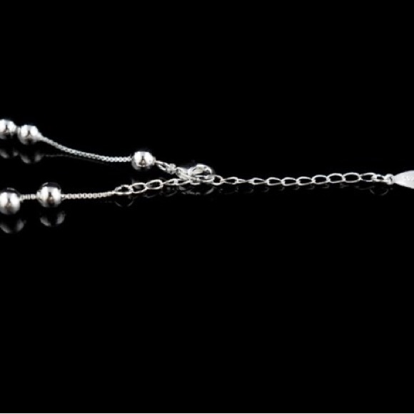 925 Sterling Silver Anklet Chain Hollow Ball Pendant Anklets Bracelet Chain - Picture 6 of 9